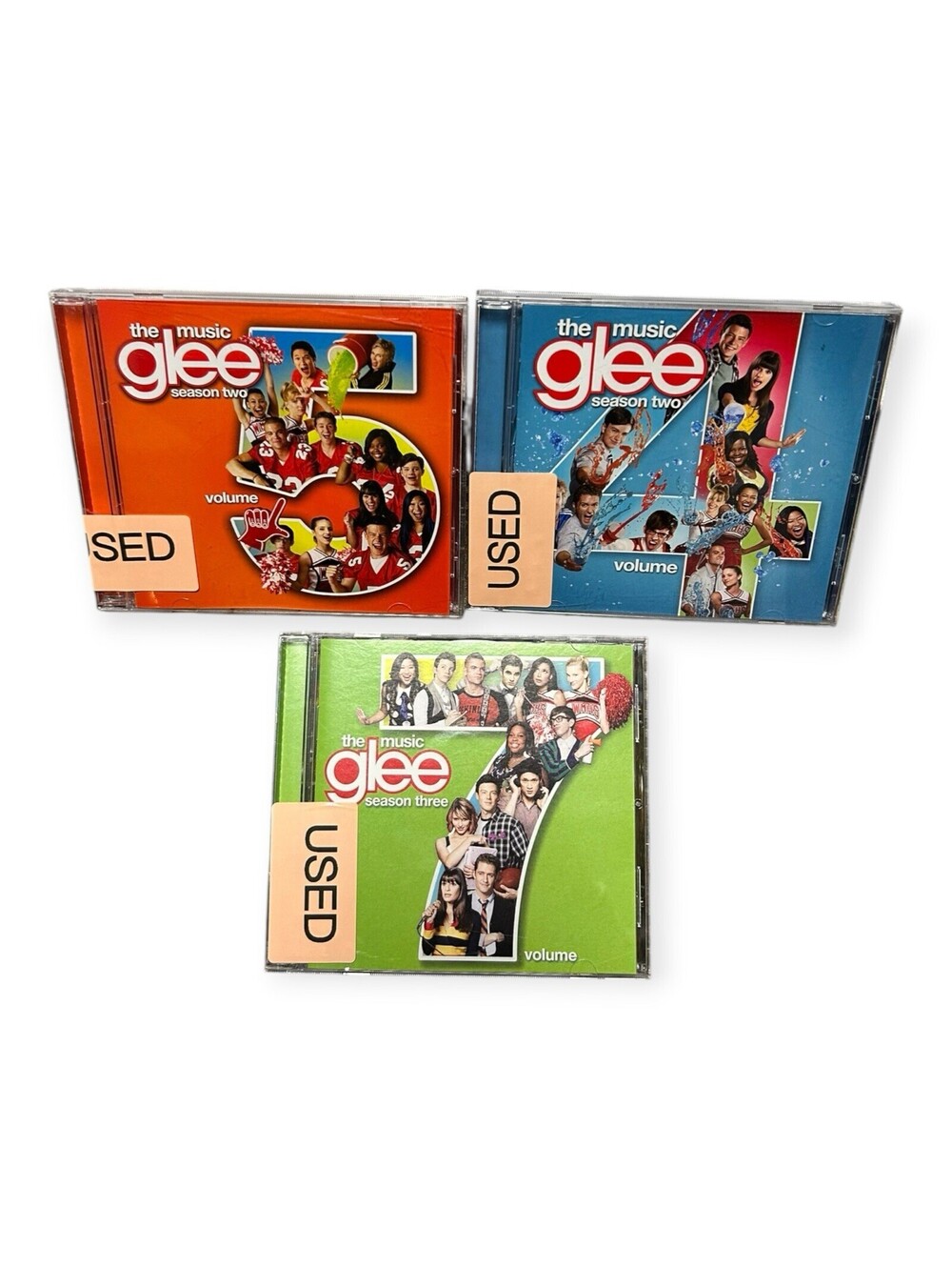 Glee Soundtrack CD Lot Volumes 4 5 7 Music CDs
